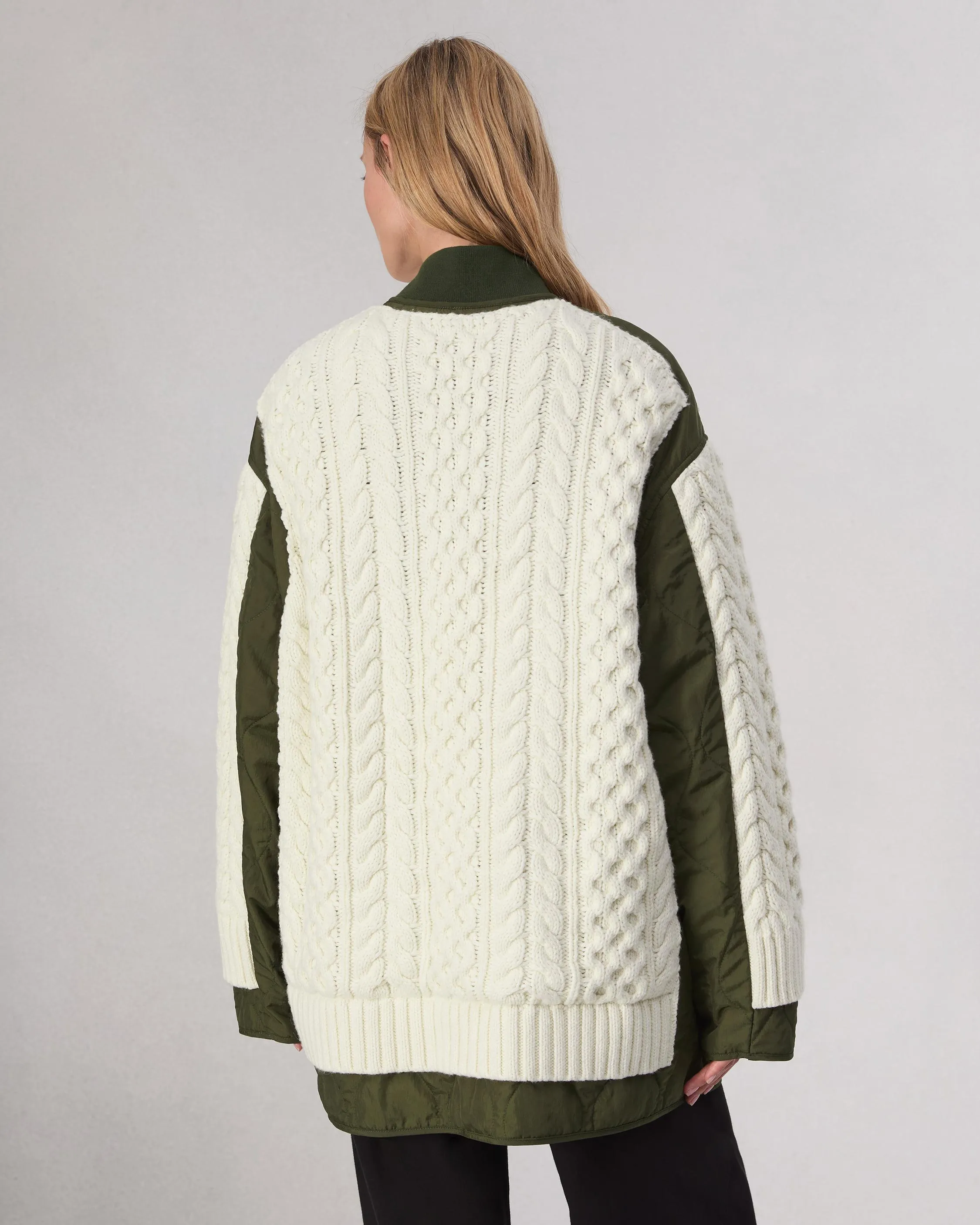 Winnie Mixed-Media Jacket