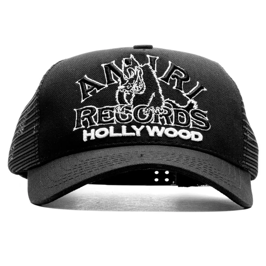 Wolf Logo Trucker Hat - Black