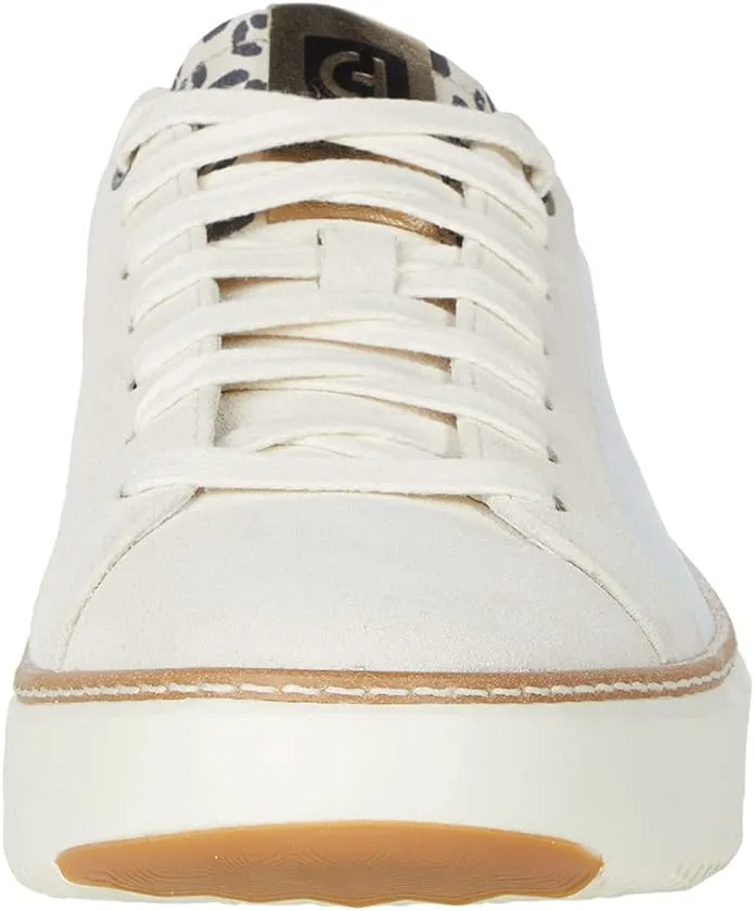 WOMEN'S COLE HAAN GRANDPR TOPSPIN SNEAKER | WHITE / LEOPARD PRINT