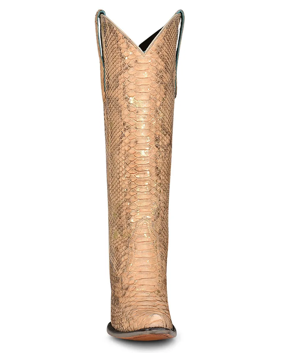 Women's Python Tall Western Boots