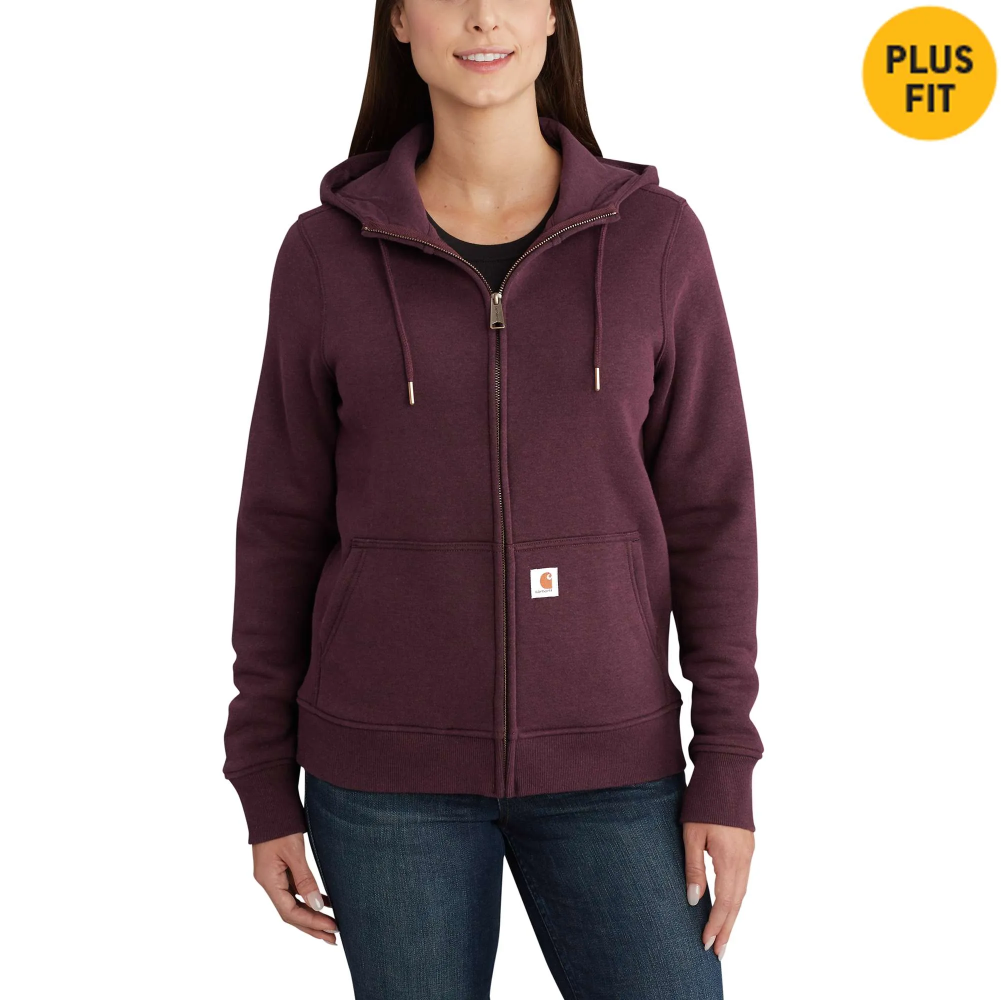 Women's Relaxed Fit Midweight Full-Zip Sweatshirt