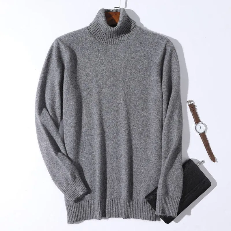 Xituodai 100% Cashmere Turtleneck Men Sweater 2022 Autumn Winter Knitwear Warm Mens Clothes Ropa Hombre Pull Homme Pullover Jump